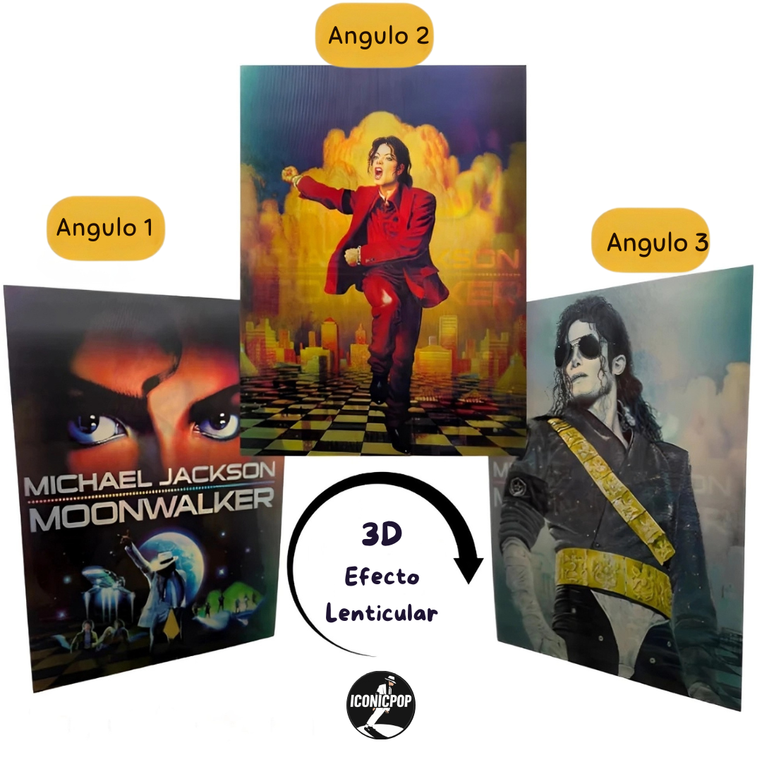 Poster 3D del Icónico Rey del Pop