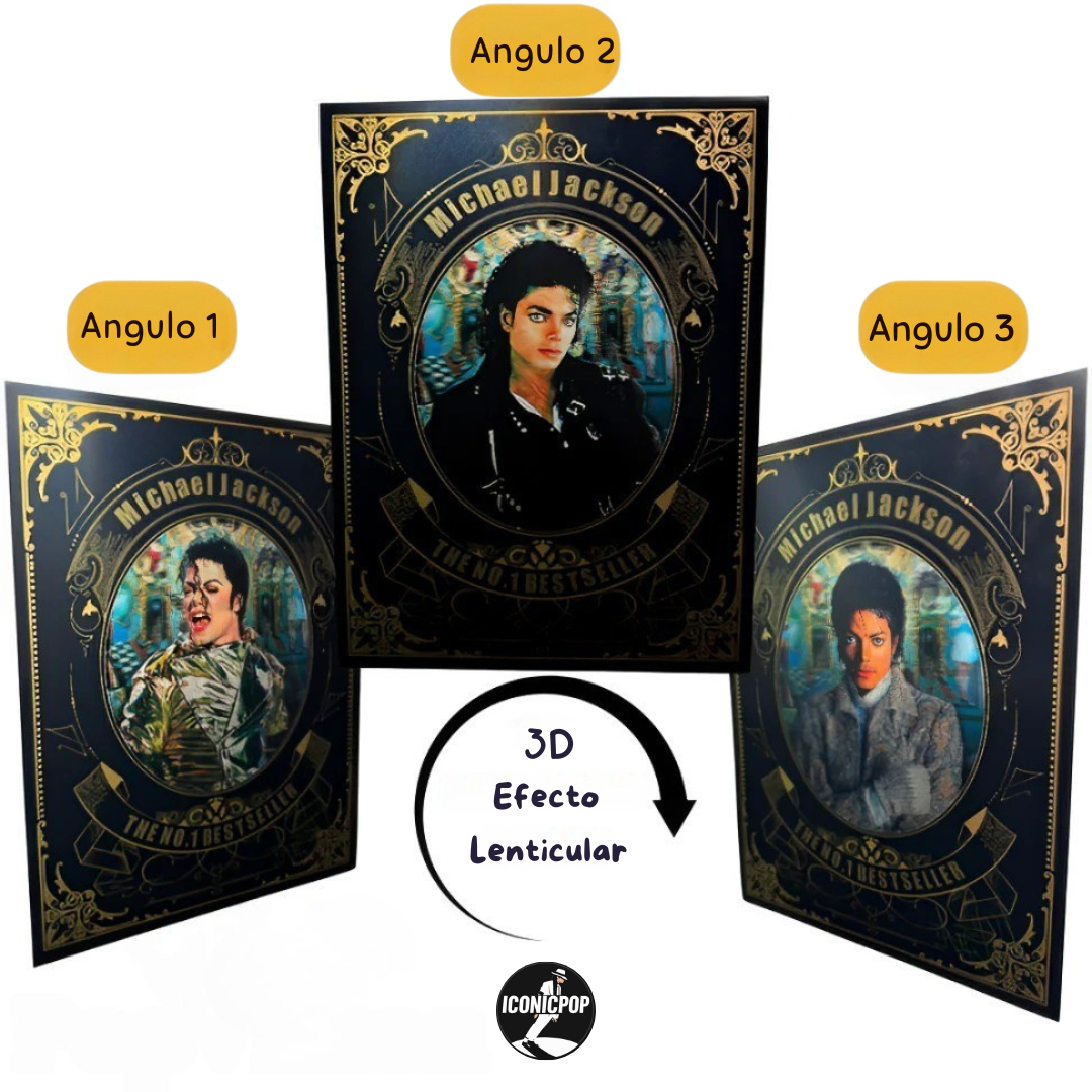 Poster 3D del Icónico Rey del Pop